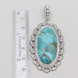 925 Sterling Silver Boulder Turquoise Pendants