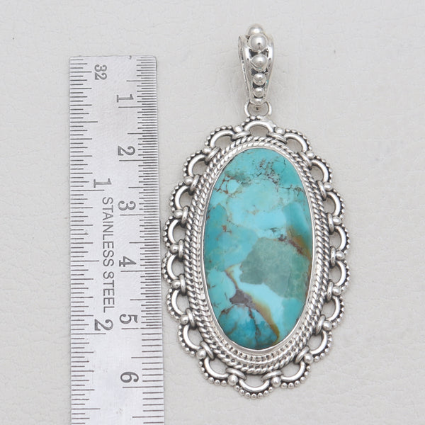 925 Sterling Silver Boulder Turquoise Pendants