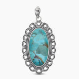 925 Sterling Silver Boulder Turquoise Pendants