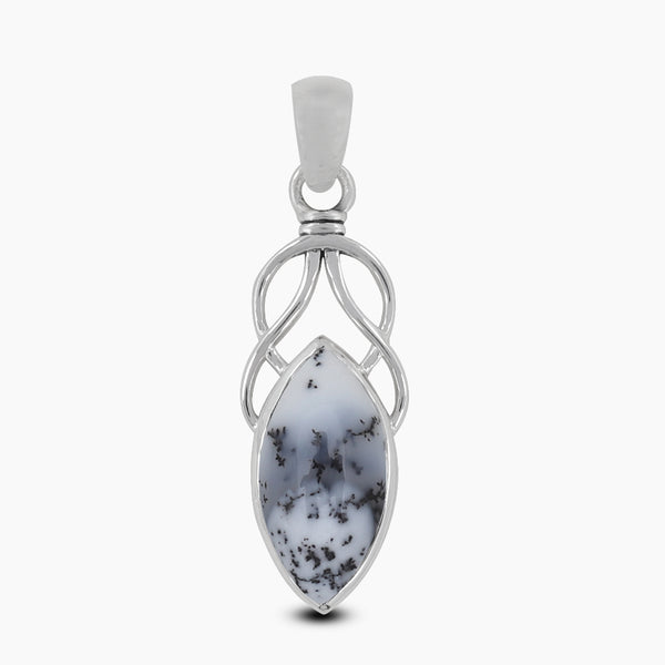 925 Sterling Silver Dendritic Opal Pendants