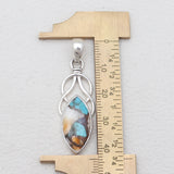 Turquoise Spiny Oyster Silver Pendants