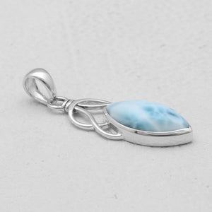 925 Sterling Silver Larimar Pendants