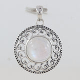 Blue Lace Agate 925 Sterling Silver Pendant