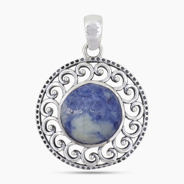 925 Sterling Silver Sodalite Pendants