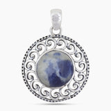 925 Sterling Silver Sodalite Pendants