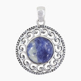 925 Sterling Silver Sodalite Pendants