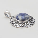 925 Sterling Silver Sodalite Pendants