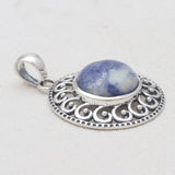 925 Sterling Silver Sodalite Pendants