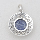 925 Sterling Silver Sodalite Pendants
