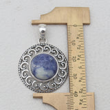 925 Sterling Silver Sodalite Pendants