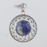 925 Sterling Silver Sodalite Pendants