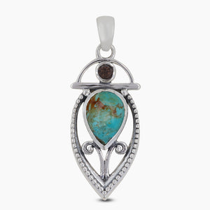 925 Sterling Silver Boulder Turquoise Pendants