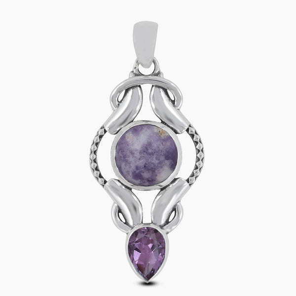 925 Sterling Silver Morado Opal Pendants