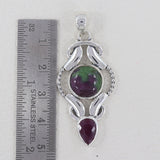 925 Sterling Silver Ruby Zoisite Pendants