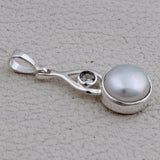 925 Sterling Silver Pearl Pendant