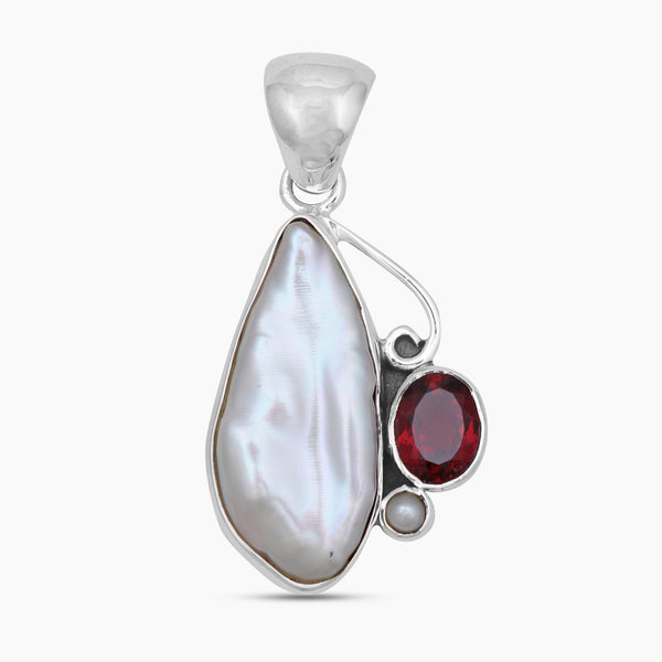 Fresh Water Pearl Silver Designer Pendants