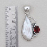 Fresh Water Pearl Silver Designer Pendants