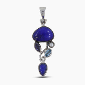 925 Sterling Silver Lapis Lazuli Pendants