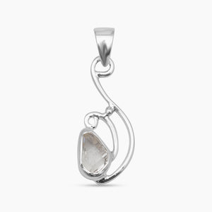 925 Silver Herkimer Quartz Pendants