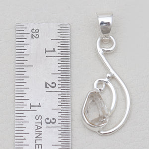 925 Silver Herkimer Quartz Pendants