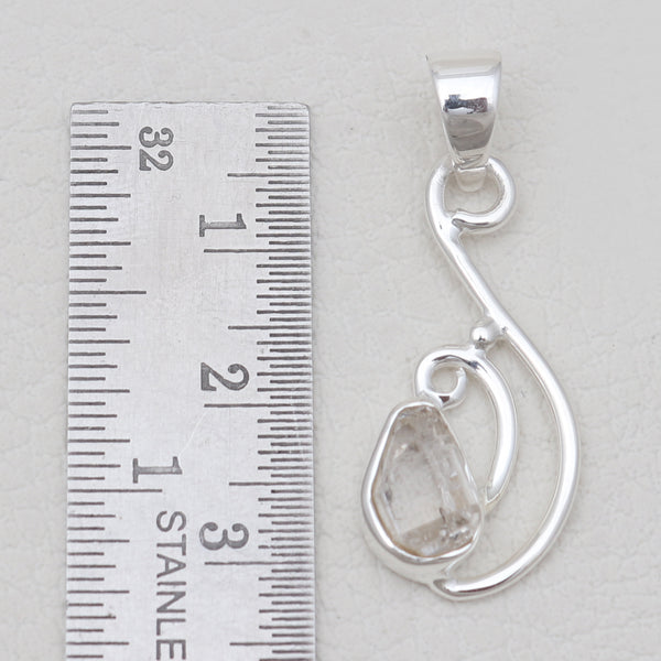 925 Silver Herkimer Quartz Pendants