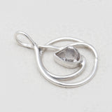925 Silver Herkimer Quartz Pendants