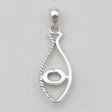 925 Silver Rough Herkimer Quartz Pendants