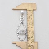925 Silver Rough Herkimer Quartz Pendants