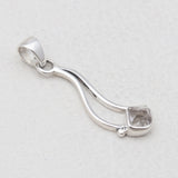 925 Sterling Silver Herkimer Quartz Pendants