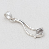 925 Sterling Silver Herkimer Quartz Pendants