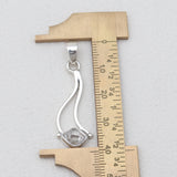 925 Sterling Silver Herkimer Quartz Pendants