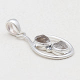 925 Silver Herkimer Quartz Pendants