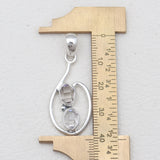 925 Silver Herkimer Quartz Pendants