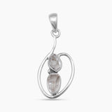 925 Silver Herkimer Quartz Pendants