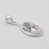 925 Silver Herkimer Quartz Pendants