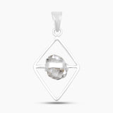 925 Silver Herkimer Quartz Pendants