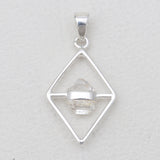 925 Silver Herkimer Quartz Pendants