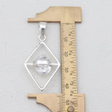 925 Silver Herkimer Quartz Pendants