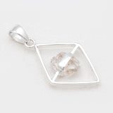 925 Silver Herkimer Quartz Pendants