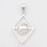 925 Silver Herkimer Quartz Pendants