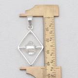 925 Silver Herkimer Quartz Pendants