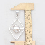 925 Silver Herkimer Quartz Pendants