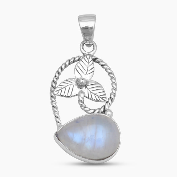 Rainbow Moonstone Silver Designer Pendants