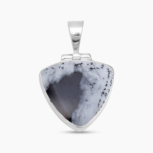 Dendritic Opal Silver Pendants
