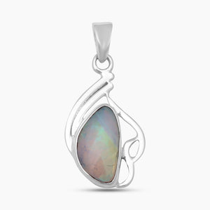 925 Sterling Silver Ethiopian Opal Pendants