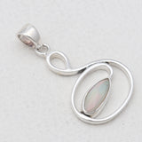 925 Sterling Silver Ethiopian Opal Pendants