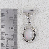 Ethiopian Opal Gemstone Silver Pendant