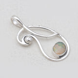 925 Sterling Silver Ethiopian Opal Pendants