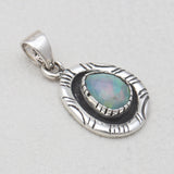 925 Sterling Silver Ethiopian Opal Pendants