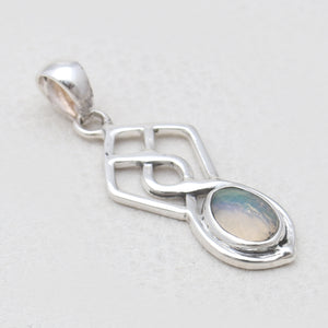 925 Sterling Silver Ethiopian Opal Pendants